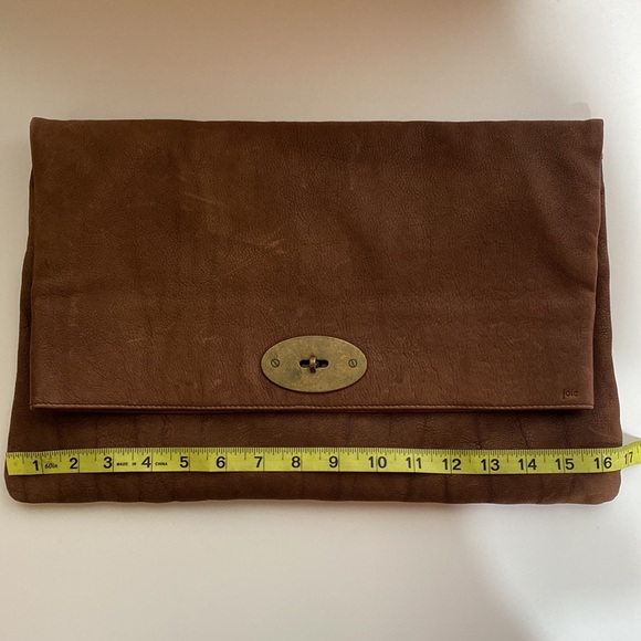 Joie Italian Leather Brown Clutch - Picture 9 of 15